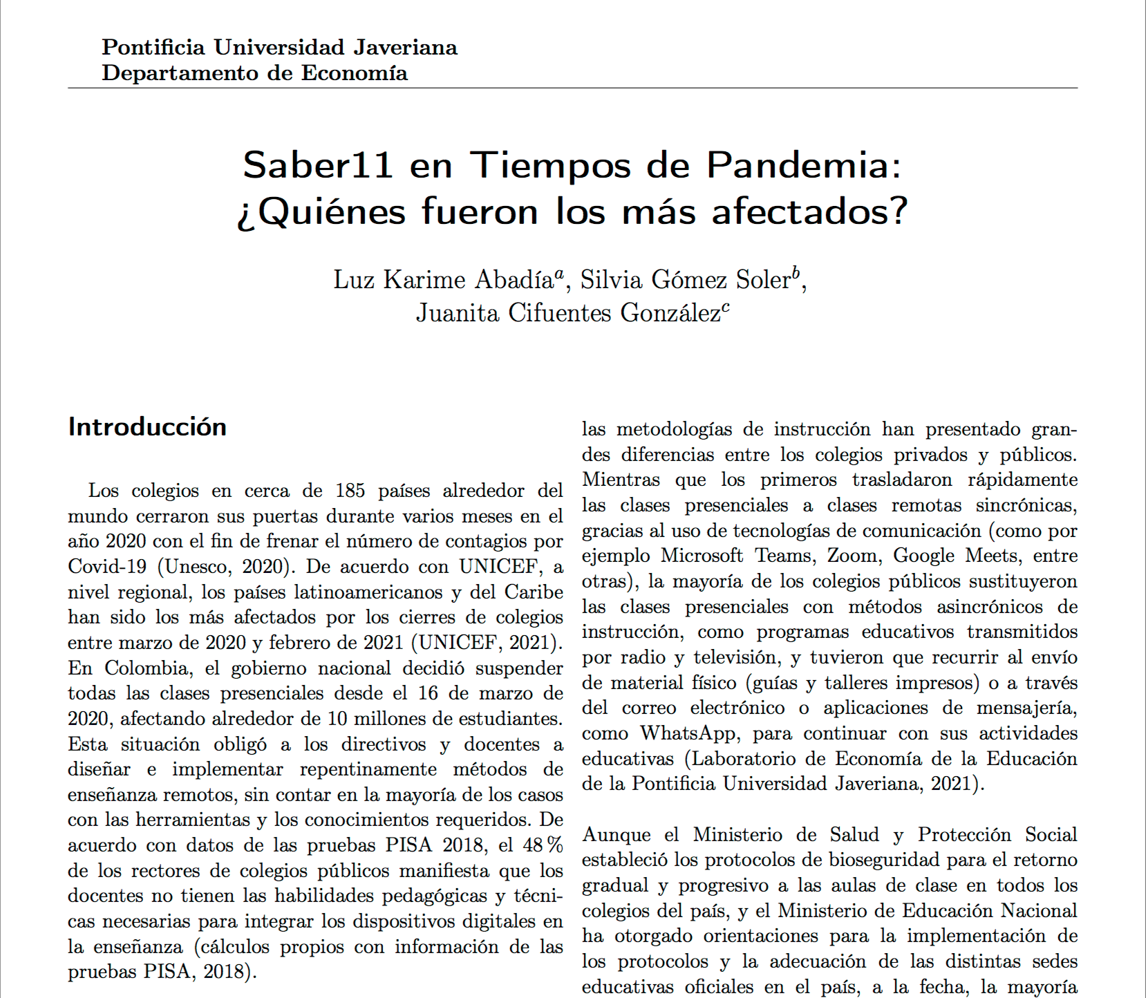 Saber11 en Tiempos de Pandemia: ¿Quiénes fueron los más afectados? imagen